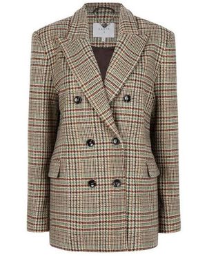 Dante 6 Glencheck Blazer - Bruin