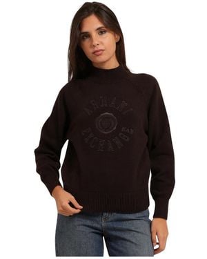 ARMANI EXCHANGE Klassischer Rundhals-Pullover - Schwarz