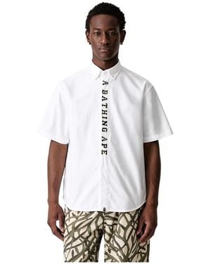 A Bathing Ape Short Sleeve Shirts - Blanco