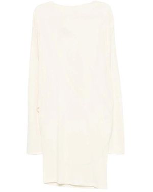 Jacquemus Kleedjes ,Wit ,Leer La Mistral Minijurk