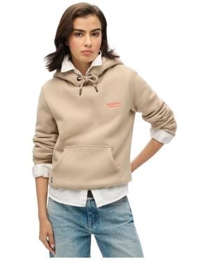Superdry Essential Logo Hoodie - Natur