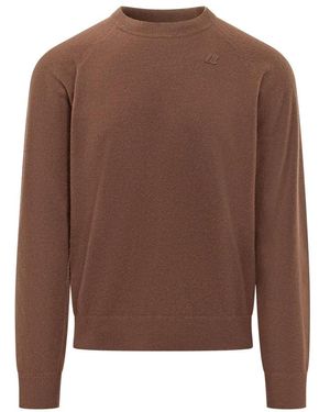 K-Way Truien & Vesten ,Bruin ,Wol Fragan Fleece-Stitch Breiwerk