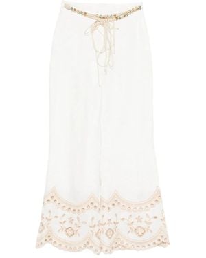 Zimmermann Wide Trousers - White
