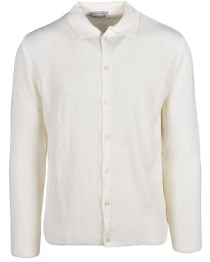 Daniele Alessandrini Cardigan A Polo - Wit