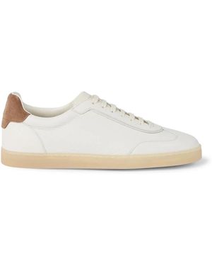 Brunello Cucinelli Deerskin Sneakers - Wit