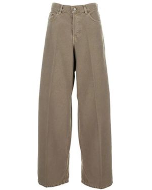 Haikure Wide Trousers - Marrone