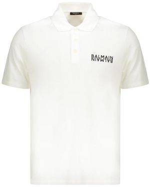 Balmain Polo Shirts - White