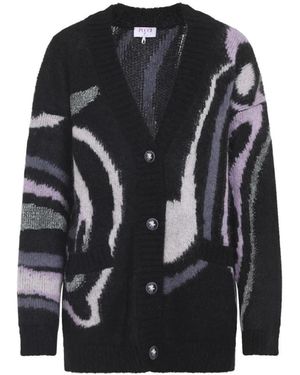 PUCCI Cardigan Met Abstracte Print - Zwart