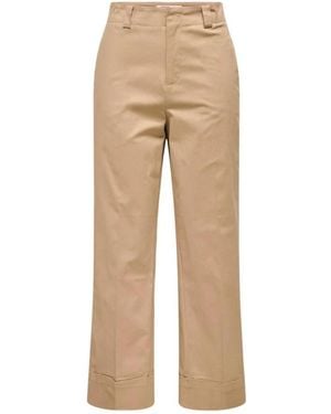 ONLY Straight Pants - Natural