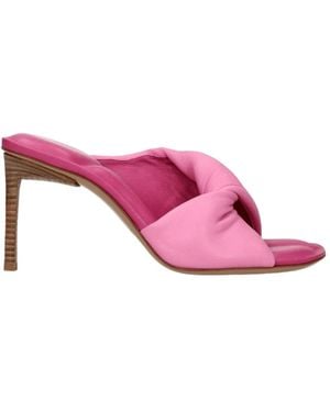 Jacquemus Heeled Mules - Rosa