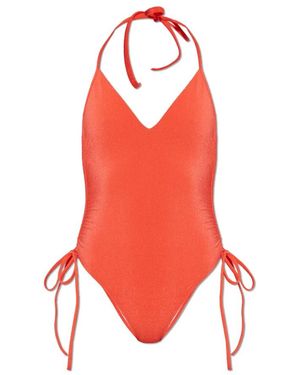 Balmain Badpak Uit Één Stuk - Rood