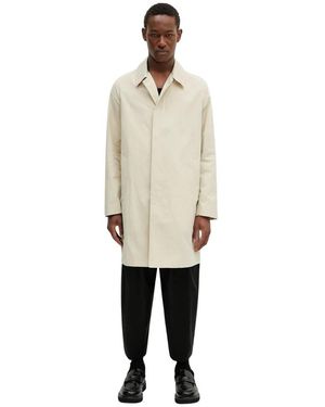 Paul Smith Jassen ,Katoen Single-Breasted Coat - Naturel
