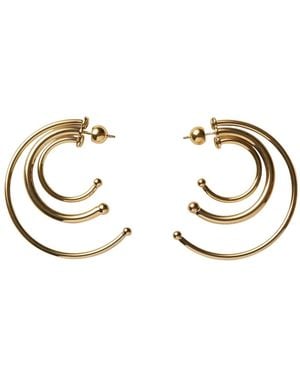 Panconesi Solar Triple-Hoop Ohrringe - Mettallic