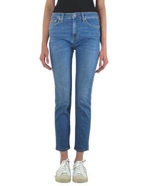 Roy Rogers Cropped Jeans - Blau