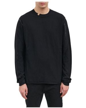 Isabel Benenato Crew Neck Knit - Schwarz