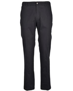 BERWICK  1707 Broeken ,Zwart ,Katoen Berwich Chino - Blauw