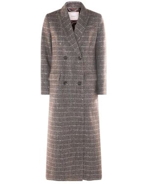 Twinset Double-Breasted Coats - Gris