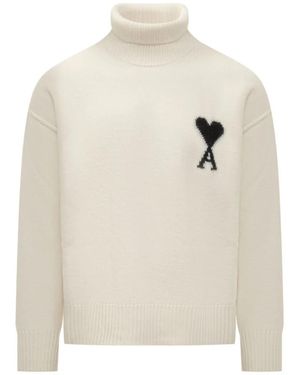 Ami Paris Turtlenecks - Blanco