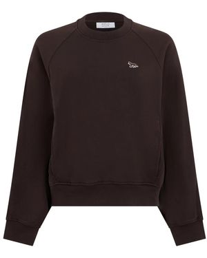 Maison Kitsuné Baby Fox Open Pocket Sweatshirt - Zwart