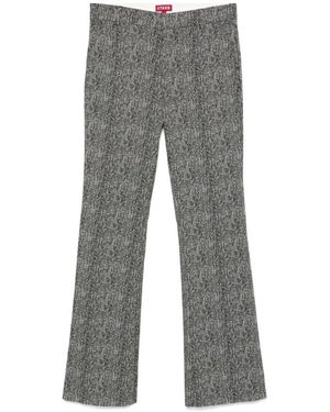 STAUD Broeken ,Groen ,Herringbone Bootcut Broek - Grijs