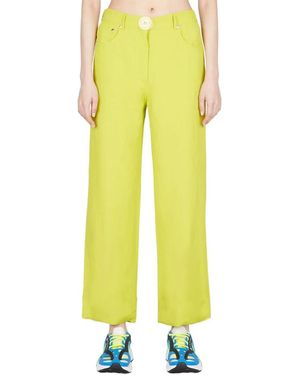 Stella McCartney Pantalones Anchos, Mujer, Talla - Amarillo