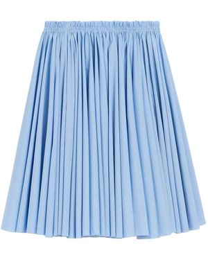 Ami Paris Rokken ,Blauw ,Katoen Corolla Midi Rok
