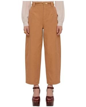Chloé Wide Trousers - Marrón