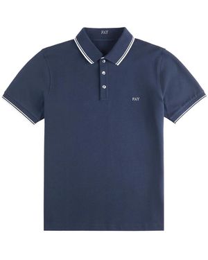 Fay Polo Shirts - Blue