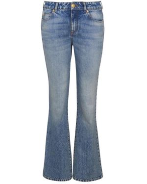 Balmain Uitlopende Denim Jeans - Blauw