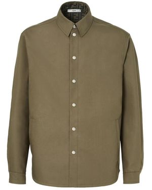 Fendi Overhemden ,Groen ,Polyester Blouson