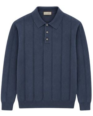 Canali Tops ,Blauw ,Polo Shirt