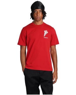 CASABLANCA Baumwolle Logo T-Shirts - Rot