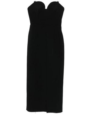 Givenchy Kleedjes ,Zwart ,Wol Sweetheart Neckline Dress