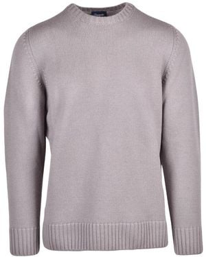 Drumohr Rundhals-Pullover - Grau