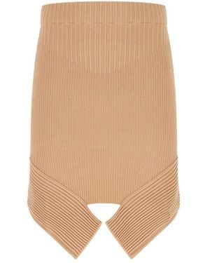 ANDREA ADAMO Short Skirts - Natural