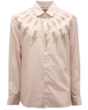 Neil Barrett Casual Shirts - Natural