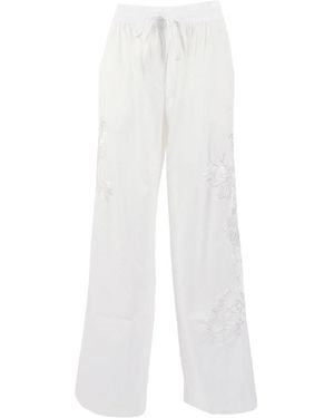 P.A.R.O.S.H. Pantalone C/Ricamo - Wit