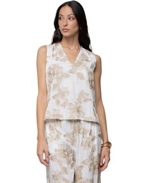 Kaos Tops ,Sleeveless Tops - Wit