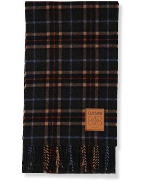 Ganni Winter Scarves - Nero