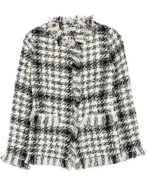 Charlott Tweed Jackets - Grijs