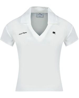Courreges Polo Shirts - White