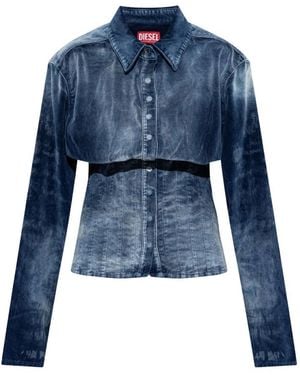 DIESEL De-Sindi-Fsj Shirt - Blauw