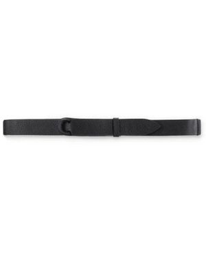 Orciani Accessoires ,Zwart ,Leer Nobuckle Micron Riem