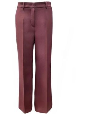 Seductive Elegante Klassieke Broek Met Plooi - Rood