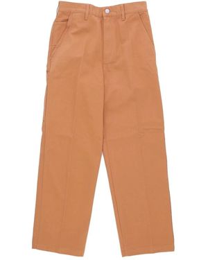 Obey Straight Trousers - Brown