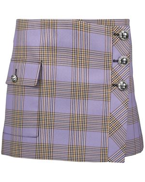 Rabanne Short Skirts - Purple