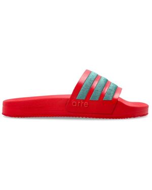 adidas Fitness ,Rood ,Leer Adilette Slides