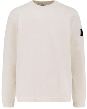 Stone Island Round-Neck Knitwear - White