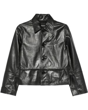 Zadig & Voltaire Jassen ,Zwart ,Leer Leren Jas