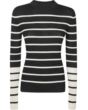 8pm Maglia Oversize Bacchetta Arabesque - Schwarz